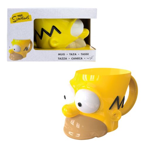 SIMPSON – Tazza con personaggio 3D – Homer 380ml (In confezione regalo xxcm)…x12